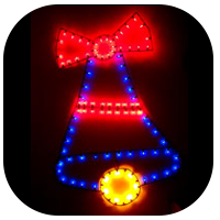 Christmas Bell Decoration Street Light