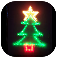 Christmas Tree Decoration Street Light