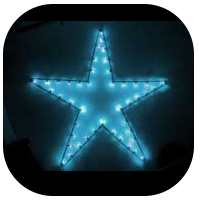 Christmas Star Decorative Street Light