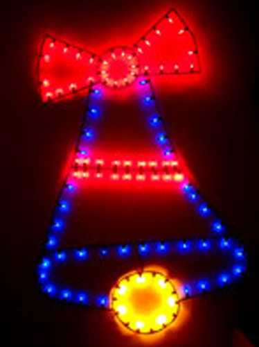 Christmas Bell Decoration Street Light