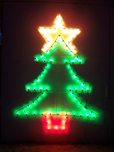 Christmas Tree Decoration Street Light