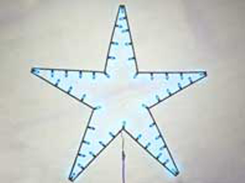 Christmas Star Decorative Street Light